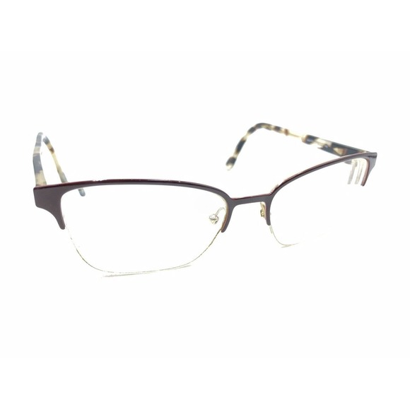 Prada VPR 61X 552-1O1 Brown Half Rim Eyeglasses Frames 54-17 145 Italy Designer - Picture 1 of 12